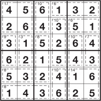 Killer Sudoku example
